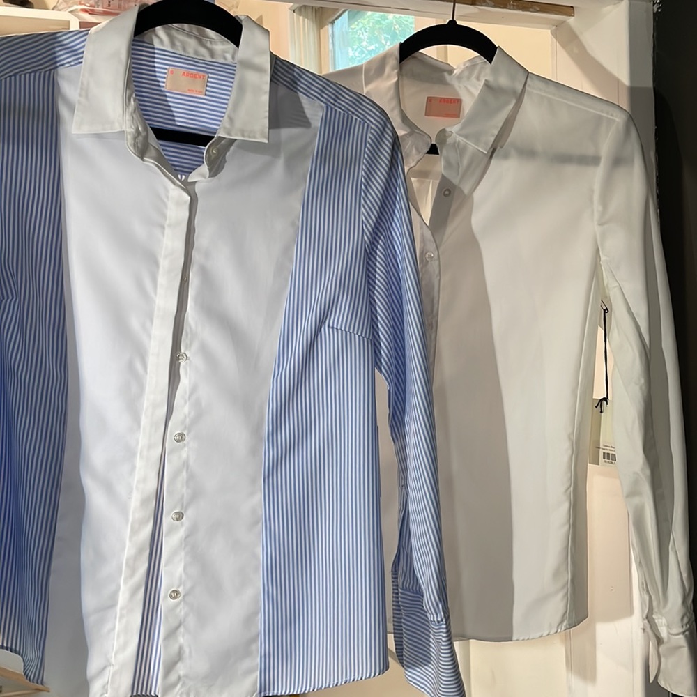 Two Argent Collared Blouses for less than the $ of one  - NEW - Size 10